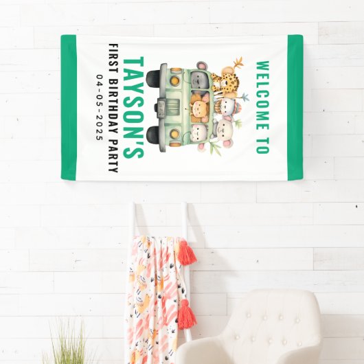 Wild One Oerwoud Safari Animals Spandoek (Insitu)