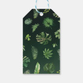 Wild One Oerwoud Safari Animals Tropical Birthday Cadeaulabel (Achterkant)
