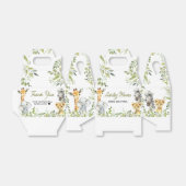 Wild One Oerwoud Safari Baby shower Bedankdoosjes (Uitgevouwen)