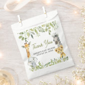 Wild One Oerwoud Safari Baby shower Bedankzakje (Geknipt)