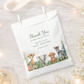 Wild One Oerwoud Safari Baby shower Bedankzakje (Geknipt)