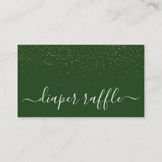 Wild One Oerwoud Safari Baby shower Diaper Raffle Informatiekaartje (Achterkant)