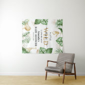 Wild One Oerwoud/Safari Baby shower Foto achtergro Wandkleed (In Situ (horizontaal))