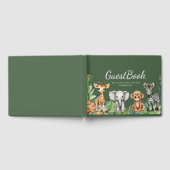 Wild One Oerwoud Safari Baby shower Gastenboek (Volledig)