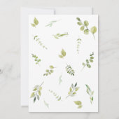 Wild One Oerwoud Safari Baby shower Kaart (Achterkant)