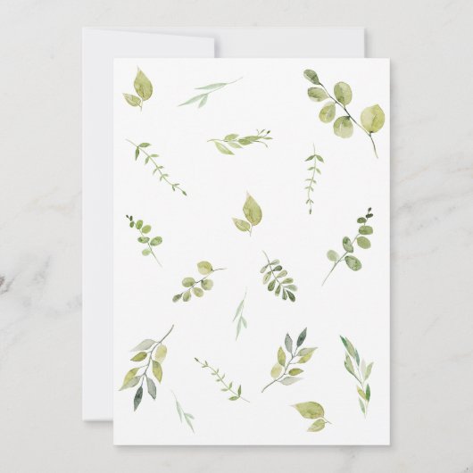 Wild One Oerwoud Safari Baby shower Kaart (Achterkant)