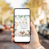 Wild One Oerwoud Safari Baby shower Kaart