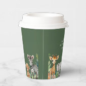 Wild One Oerwoud Safari Baby shower Papieren Bekers (Rechts)