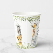 Wild One Oerwoud Safari Baby shower Papieren Bekers (Rechts)