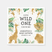 Wild One Oerwoud Safari Baby shower Party Servet (Voorkant)