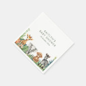 Wild One Oerwoud Safari Baby shower Servet (Hoek)