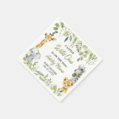 Wild One Oerwoud Safari Baby shower Servet (Hoek)