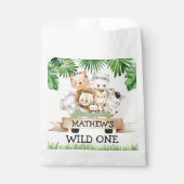 Wild One Oerwoud Safari Birthday Party Bedankzakje (Voorkant)