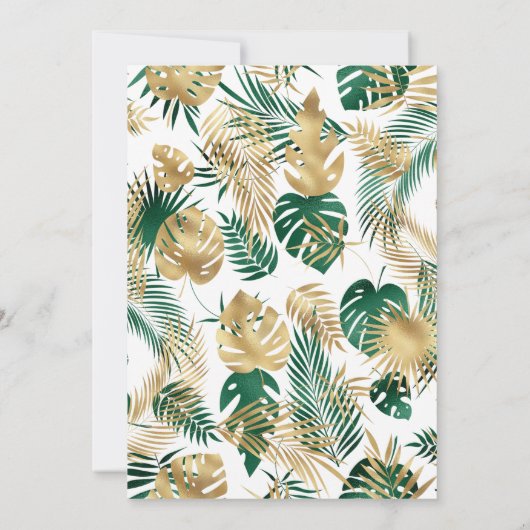 Wild One Oerwoud Safari Gold Green 1 oktober Kaart (Achterkant)