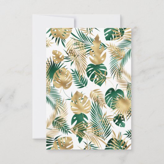 Wild One Oerwoud Safari Gold Green 1 oktober Kaart (Achterkant)