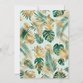 Wild One Oerwoud Safari Green Gold 1ste verjaardag Kaart (Achterkant)