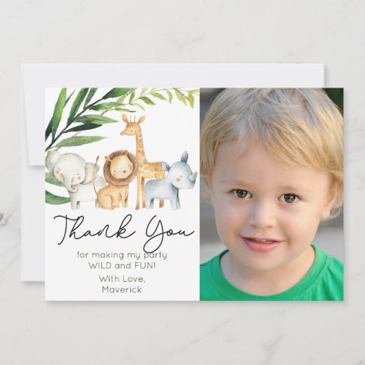 Wild One Oerwoud Safari Kaart (Voorkant)