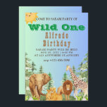 Wild One Oerwoud Safari Kids Birthday Party Gifts Kaart<br><div class="desc">Deze "Wild One Oerwoud Safari Kids Birthday Party Gifts"-kaartontwerpagenda is bedoeld voor jongens en meisjes om hen te vieren hun verjaardag te vieren. Deze uitnodigingskaart is om deze partij te cadeaus aan familie en vrienden voor het plezier van het kind.</div>