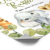 Wild One Oerwoud Safari Luier Raffle Poster (Hoek)