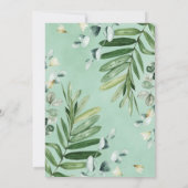 Wild One Oerwoud Safari Party Animals 1ste verjaar Kaart (Achterkant)