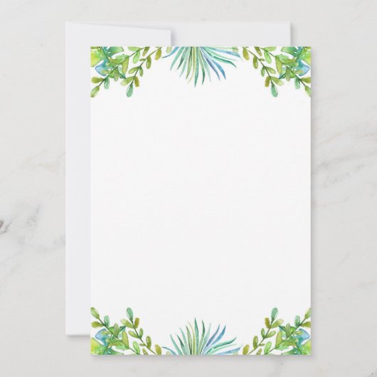 Wild One Oerwoud Safari Schattige Boy 1e Verjaarda Kaart (Achterkant)