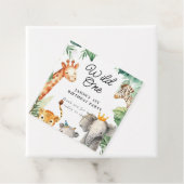 Wild One Oerwoud Safari Verjaardag Bedankjes Labels (In situ)