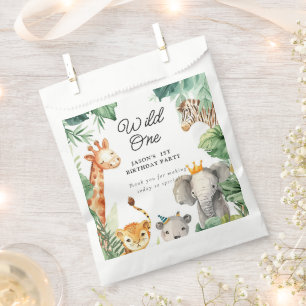 Wild One Oerwoud Safari Verjaardag Bedankzakje