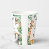 Wild One Oerwoud Safari Verjaardag Papieren Bekers (Rechts)