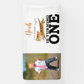Wild One Oerwoud Tiger 1st Birthday foto Spandoek (Verticaal)