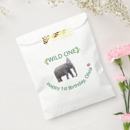Wild One Olifant Feest Accent Bedankzakje