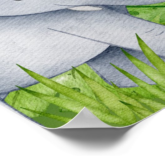 Wild One on the Way Zoo Oerwoud Baby shower Welcom Poster (Hoek)