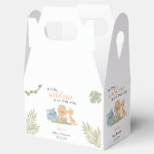 Wild One On Way Safari Animals Baby Girl Shower Bedankdoosjes (Geopend)