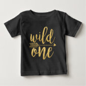Wild One|One Year Old Gold Script (Voorkant)