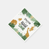 Wild One Paper Napkins Zoo Wild Oerwoud Animals Servet (Hoek)