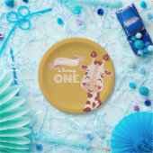 Wild One Party Animal Giraffe Papieren Bordje (Feest)