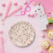 Wild One Party Animal Giraffe Terazzo Papieren Bordje (Feest)