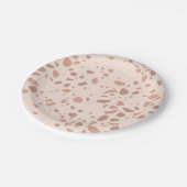 Wild One Party Animal Giraffe Terazzo Papieren Bordje (Gekanteld)