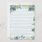 Wild One Party Animals 1st Birthday Invitation Kaart (Achterkant)