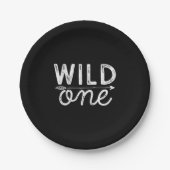 Wild One Party Borden Papieren Bordje (Voorkant)