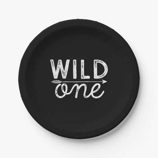 Wild One Party Borden Papieren Bordje (Voorkant)