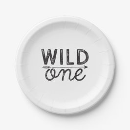 Wild One Party Borden Papieren Bordje