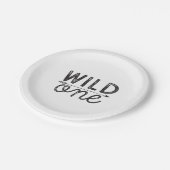 Wild One Party Borden Papieren Bordje (Gekanteld)