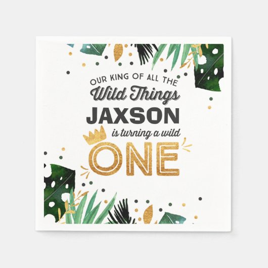 Wild One Party Servet Wild Things Party (Voorkant)