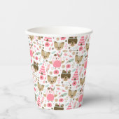 Wild One Pattern | Houtland Camping Animals Papieren Bekers (Voorkant)