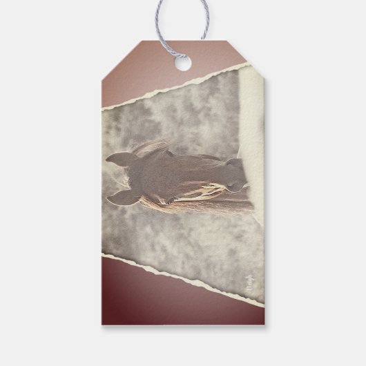 Wild One Peek, cadeau label pack met touw Cadeaulabel (Voorkant)