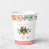 Wild One Personalized First Birthday Papieren Bekers (Voorkant)