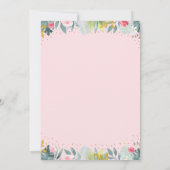 Wild One Pink Gold Greenery Safari Birthday Kaart (Achterkant)