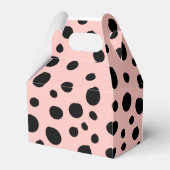 Wild One Pink Leopard First Birthday Bedankdoosjes (Achterkant)