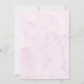 Wild One Pink Paarse Wildflowers Eerste Verjaardag Kaart (Achterkant)