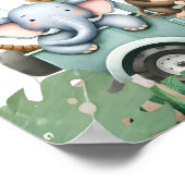 Wild One Pink Safari 1st Birthday Welcome Poster (Hoek)